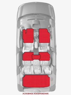 ЭВА коврики «Queen Lux» комплект для Chevrolet Bel Air (2G)